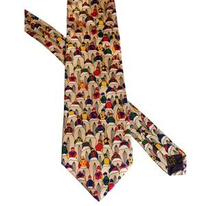 Alynn Mens Neck Tie To The Starting Gate Horse Race Kentucky‎ Derby Vtg Jockey